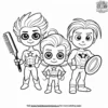 Hairbrush Heroes Coloring Pages