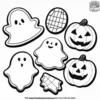 Halloween Cookie Coloring Pages