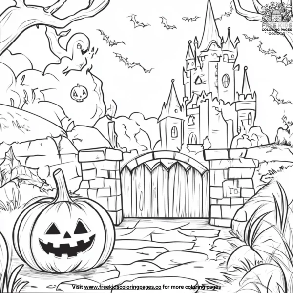 Halloween spooktacular coloring pages