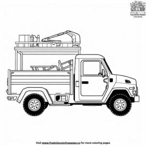 Handy Utility Vehicle Coloring Pages