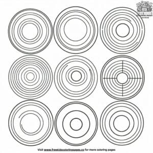 Happy Circles Coloring Pages