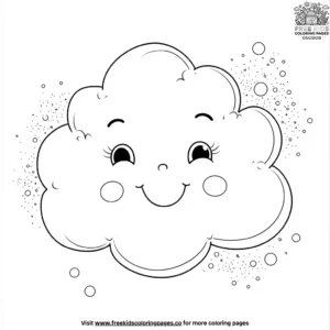 Happy Clouds Coloring Pages