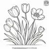 Happy Spring Flowers Coloring Pages