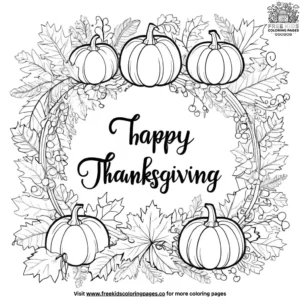 Happy thanksgiving coloring pages