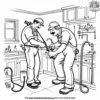 Hardworking Plumber Coloring Pages