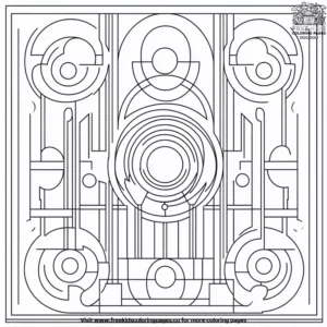 Harmonious Shapes Coloring Pages