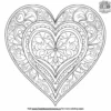 Heart Decor Coloring Pages