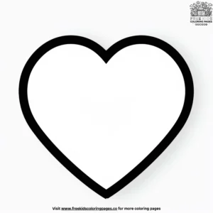 Heart emoji coloring pages