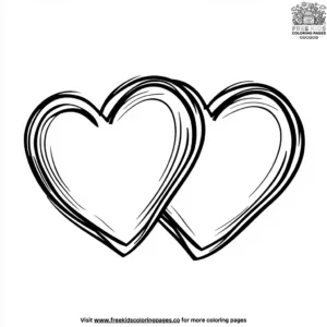 Heart hugs coloring pages