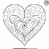 Heart Love Coloring Pages