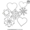 Heart Snowflake Coloring Pages