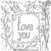 Heartfelt Messages Coloring Pages