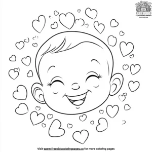 Heartfelt smiles coloring pages