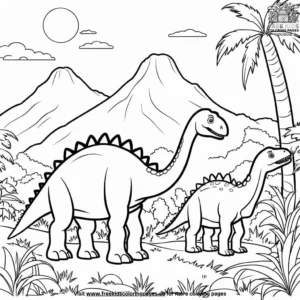 Herbivores Safari Coloring Pages