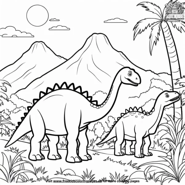 Herbivores safari coloring pages