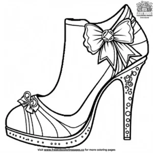 High Fashion Shoes Coloring Pages