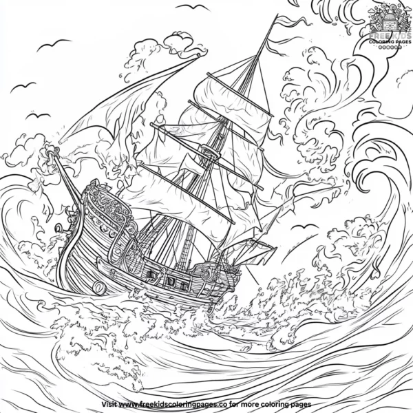 High seas adventures coloring pages