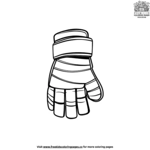 Hockey Gloves Coloring Pages