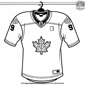 Hockey Jersey Coloring Pages