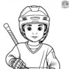 Hockey Kids Coloring Pages