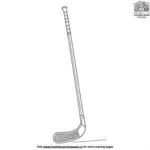 Hockey stick coloring pages