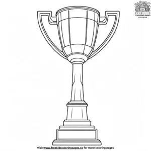 Hockey Trophy Coloring Pages