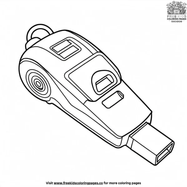 Hockey whistle coloring pages