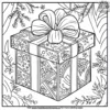 Holiday Gifts and Presents Coloring Pages