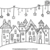 Holiday Lights Display Coloring Pages