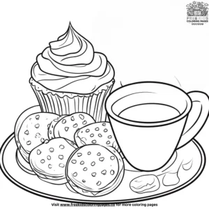 Holiday Treats Coloring Pages