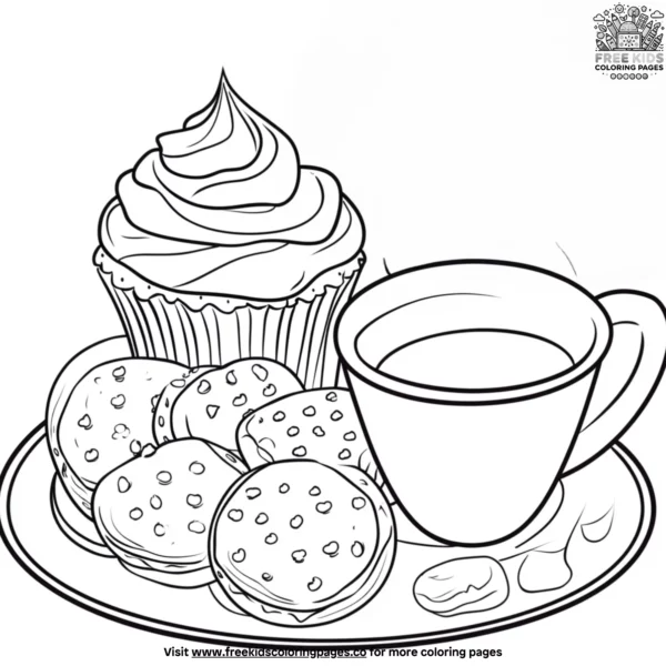 Holiday treats coloring pages