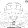 Hot Air Balloons Coloring Pages