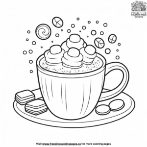 Hot Cocoa Coloring Pages