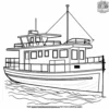 Houseboat Coloring Pages