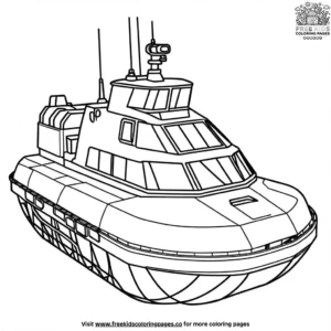 Hovercraft Coloring Pages