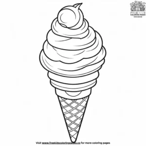 Ice Cream Cone Coloring Pages