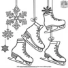 Ice Skate Decor Coloring Pages