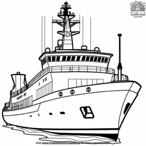 Icebreaker Coloring Pages