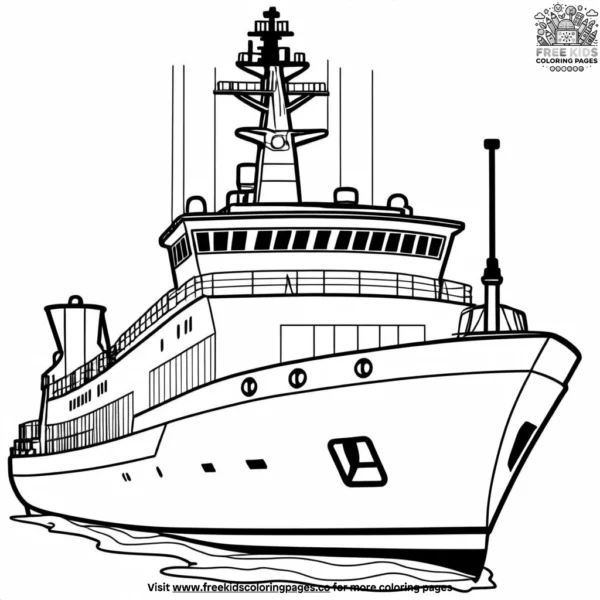 Icebreaker coloring pages