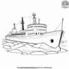 Icebreaker Ship Adventure Coloring Pages