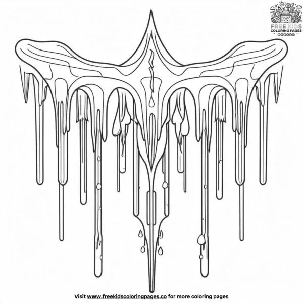 Icicle art coloring pages