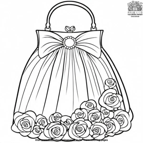 Iconic designer bags coloring pages