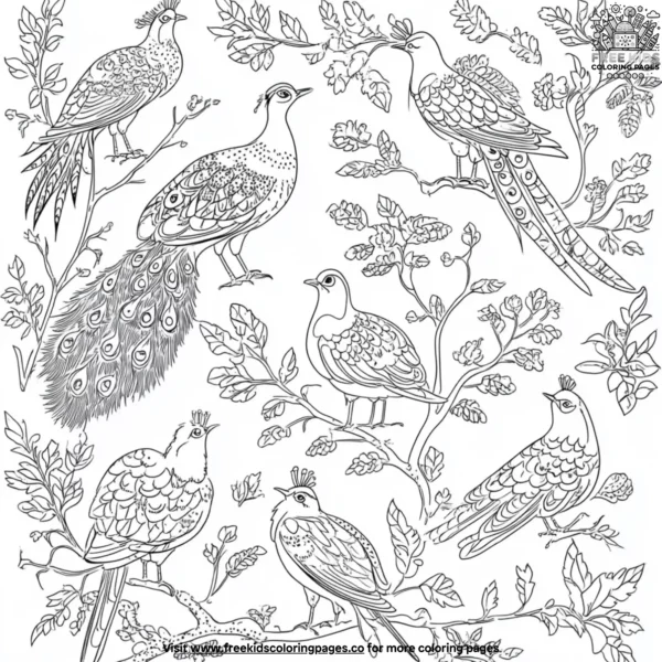 Indian bird coloring pages