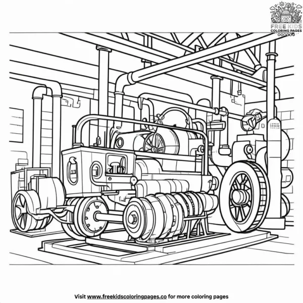 Industrial revolution coloring pages