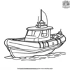 Inflatable Boat Coloring Pages