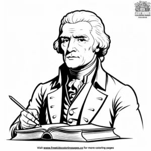 Influential Thomas Jefferson Coloring Pages