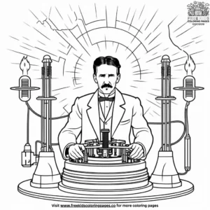 Innovative Nikola Tesla Coloring Pages