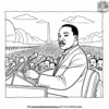 Inspiring Martin Luther King Jr Coloring Pages