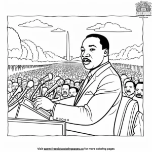 Inspiring Martin Luther King Jr Coloring Pages