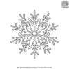 Intricate Snowflake Coloring Pages